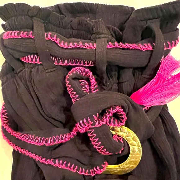 Trina Turk Black Slit wide leg pants size M - Picture 7 of 9